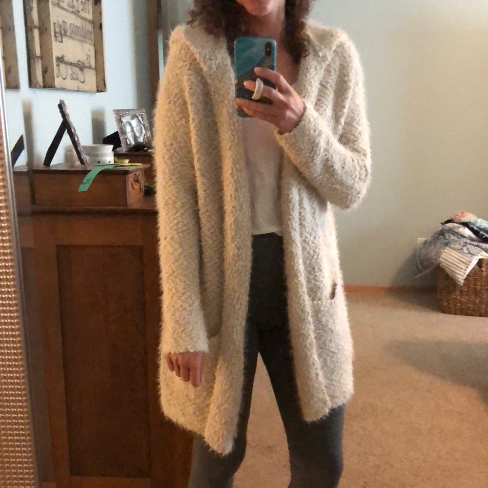 NWT Lovestitch cardigan coat with pockets and hood